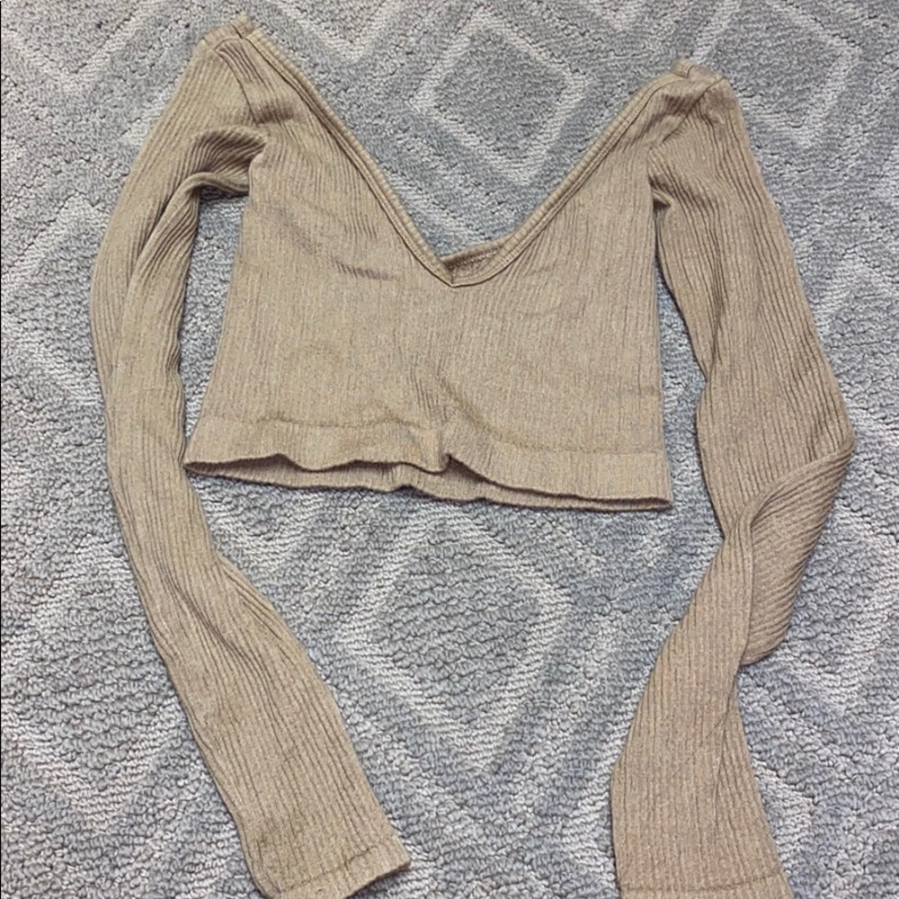 seamless crop long sleeve